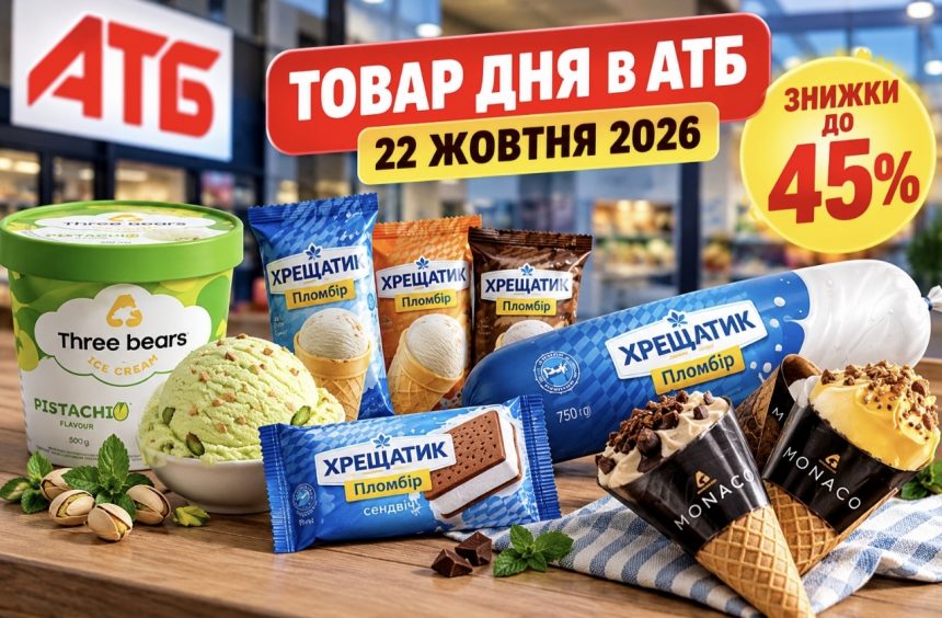 Товар дня в АТБ 22 жовтня 2026 року: який товар продають зі знижкою до 50%, скільки він коштує та яка економія