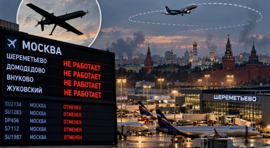 Масована атака дронів на Москву: чому закрили всі аеропорти, що сталося в Шереметьєво та куди перенаправляють літаки