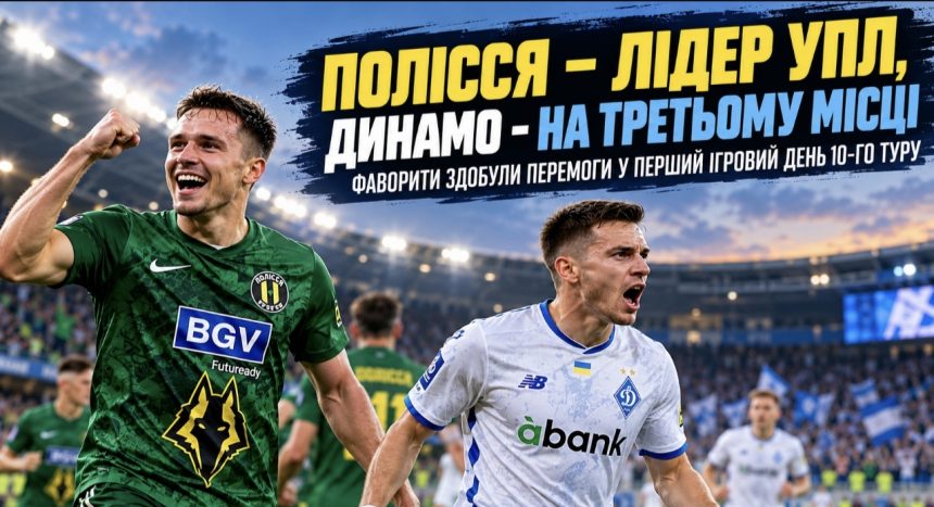 Як змінилася таблиця УПЛ після 10-го туру та хто лідирує