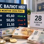 Курс валют на 28.10.26 жовтня: скільки коштують долар, євро та злотий сьогодні