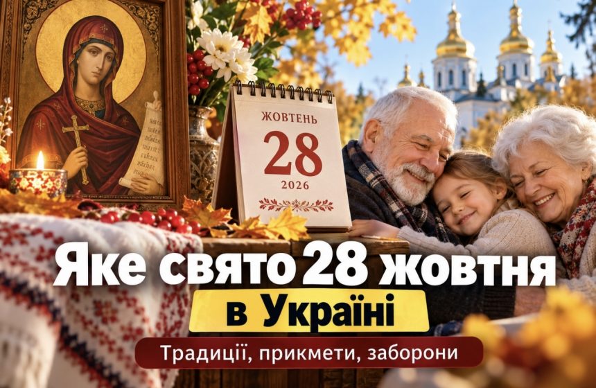 Яке свято 28 жовтня 2026 року в Україні: традиції, народні прикмети та головні заборони дня