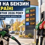 Ціни на бензин в Україні 28 жовтня 2026 року: скільки коштують А-95, дизель і газ на АЗС