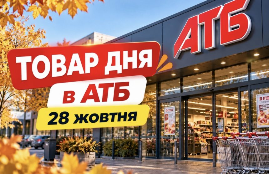 Товар дня в АТБ 28 жовтня 2026 року — що продають зі знижкою до 50% та скільки можна заощадити