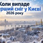 Коли випаде перший сніг у Києві 2026 року — названо дату різкого похолодання