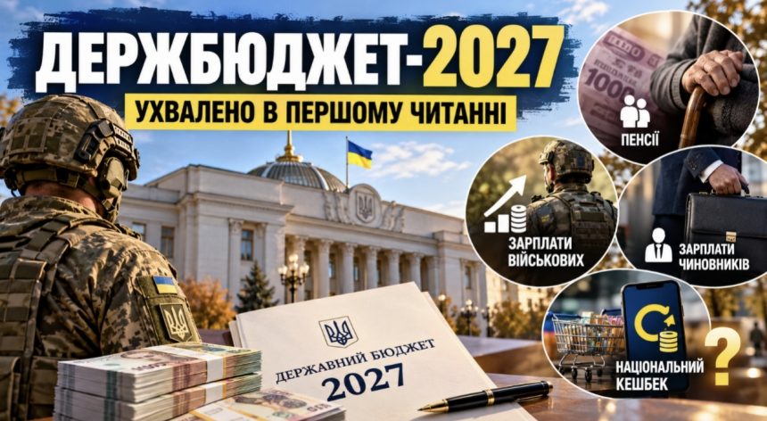 Скільки грошей виділять на оборону, пенсії та медицину у держбюджеті-2027