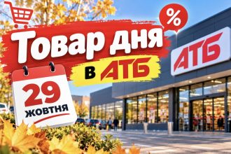 Товар дня в АТБ 29 жовтня 2026: що можна купити зі знижкою до 50% сьогодні