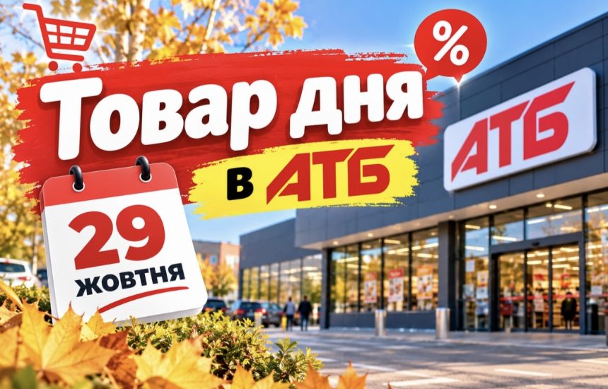 Товар дня в АТБ 29 жовтня 2026: що можна купити зі знижкою до 50% сьогодні