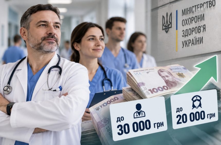 Коли буде підвищення зарплат медпрацівникам та скільки отримуватимуть лікарі й медсестри у 2026 році
