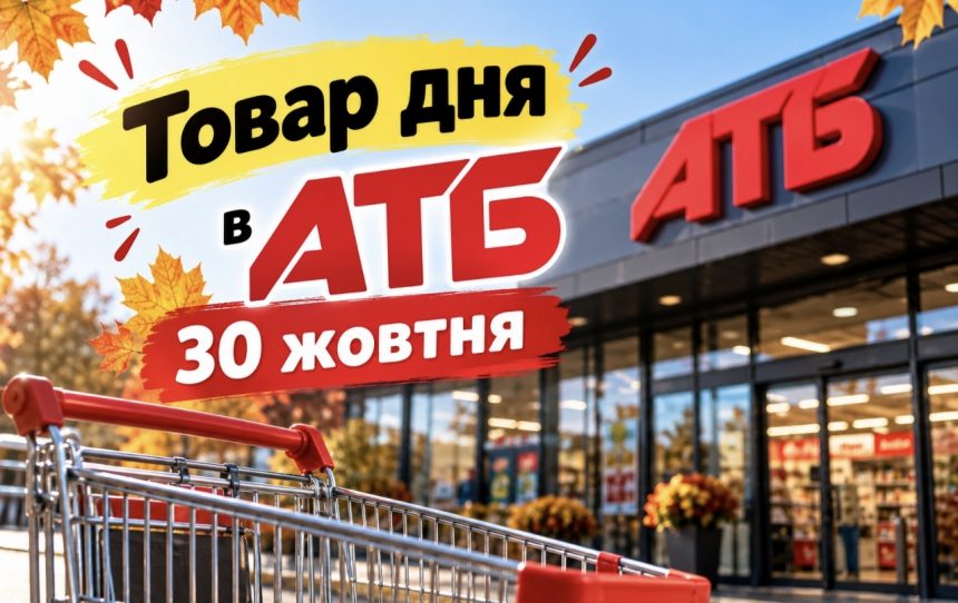 Товар дня в АТБ 30 жовтня 2026: що можна купити сьогодні зі знижкою до 50%