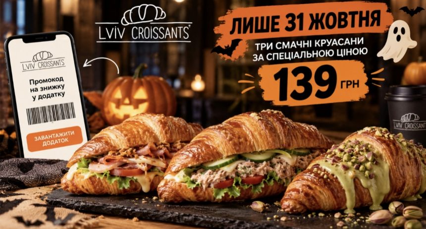 Коли діятиме акція Lviv Croissants та які три круасани можна придбати за 139 гривень