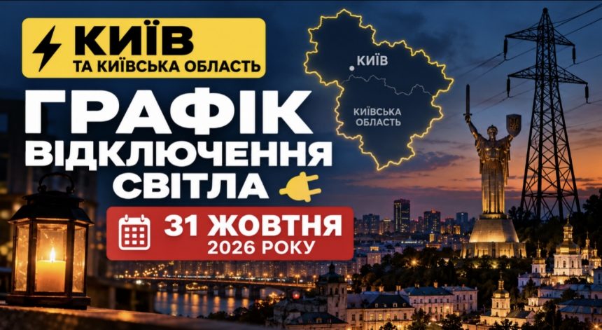 Скільки годин не буде світла 31 жовтня в Києві та області — графіки ДТЕК і час відключень