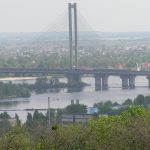 Південний міст у Києві через Дніпро, архівне фото