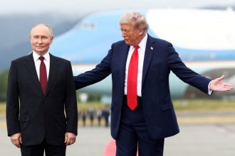 Дональд Трамп і Володимир Путін на саміті на Алясці