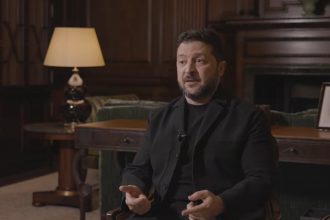Володимир Зеленський під час інтерв'ю Financial Times
