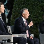 Володимир Зеленський, Стів Віткофф і Джаред Кушнер на пресконференції в Києві